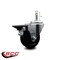 Service Caster 3.5'' Hard Rubber Wheel Swivel 7/16'' Grip Ring Stem Caster with Brake SCC-GR20S3514-HRS-PLB-716138 - alternate 2
